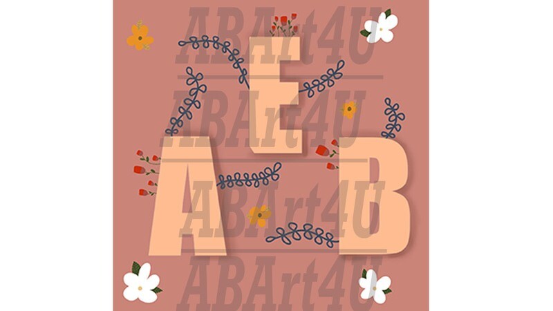 Floral Initial