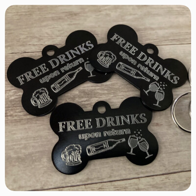 Free Drinks design - Bone shaped