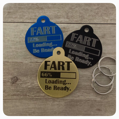 FART ZONE Funny Circle Tag