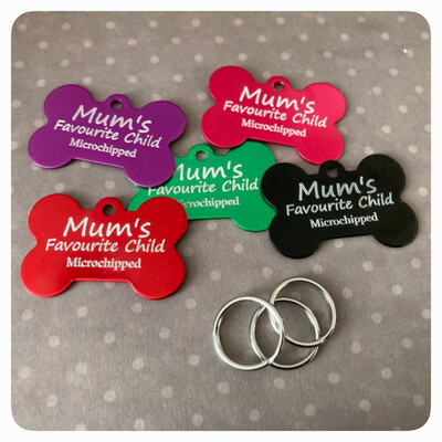 Mum’s Favourite Child design - Bone shaped