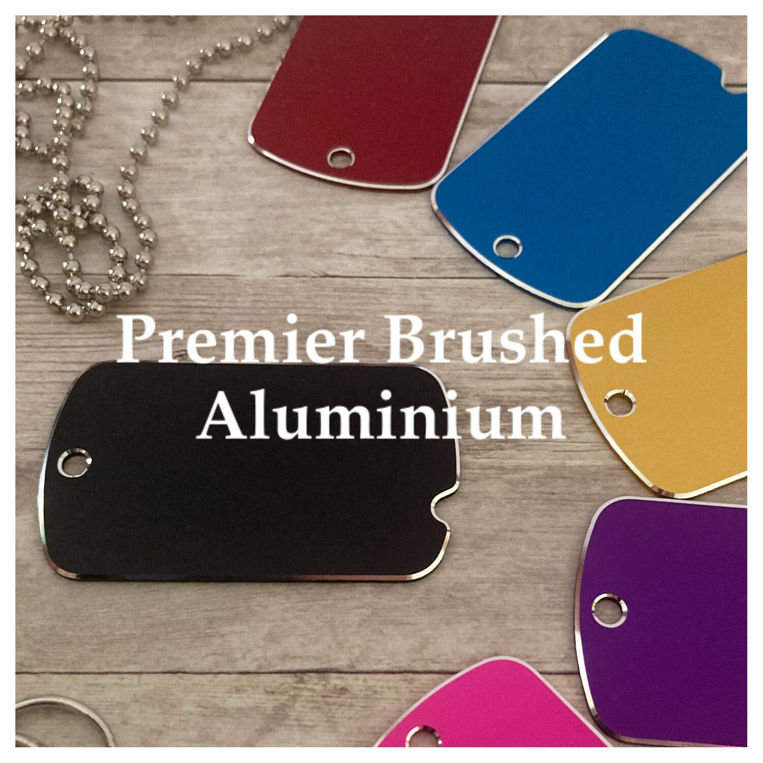 Premier Vintage Military Shaped Dog Tag - 6 Colours