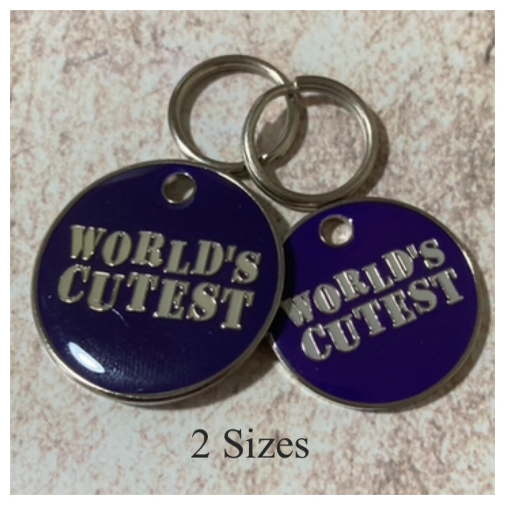 World’s Cutest Purple Tag