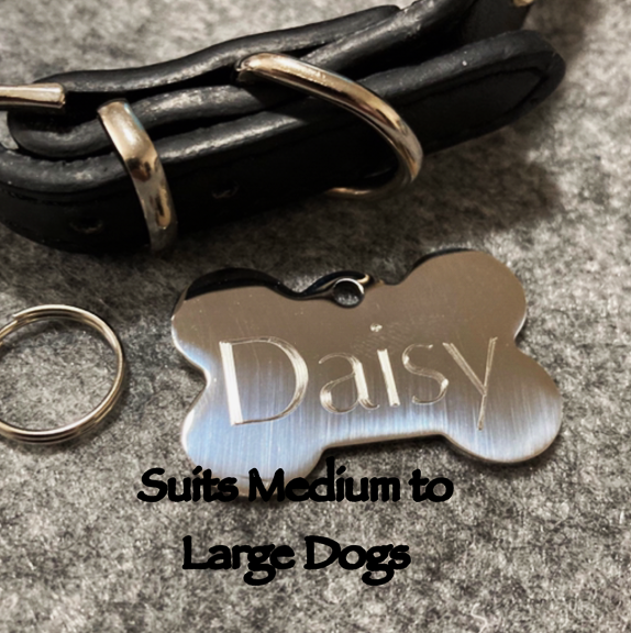 Polished Stainless Steel Medium Bone