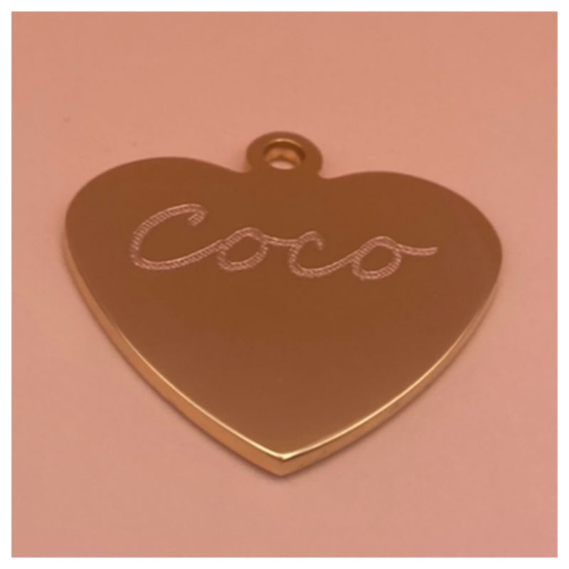 Gold Plated Small Mirror Finish Heart
