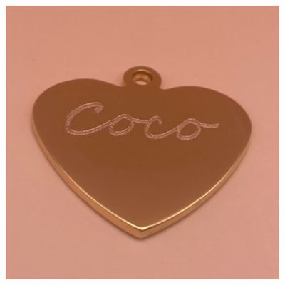 Gold Plated Small Mirror Finish Heart