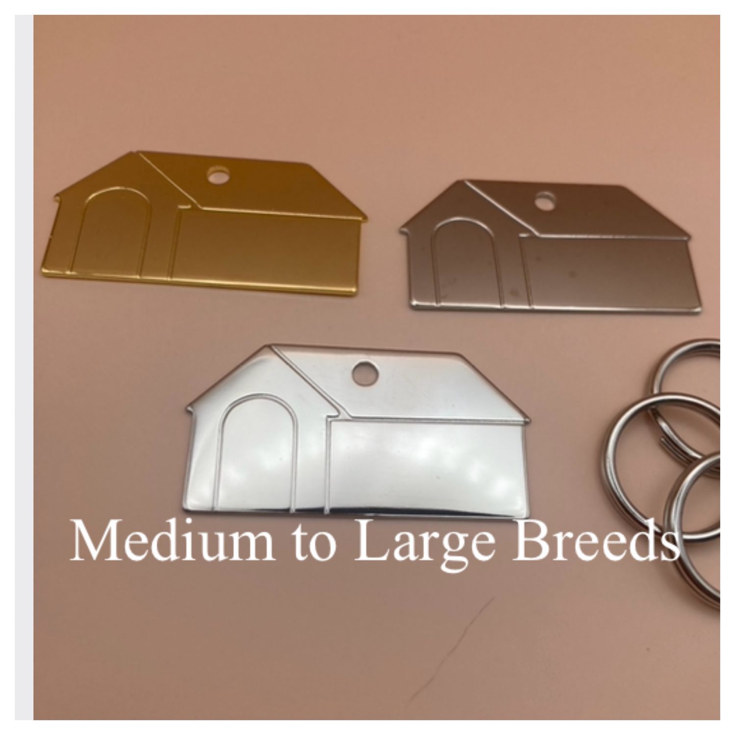 Dog House Kennel Shaped Cat ID Tag