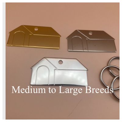 Dog House Kennel Shaped Cat ID Tag