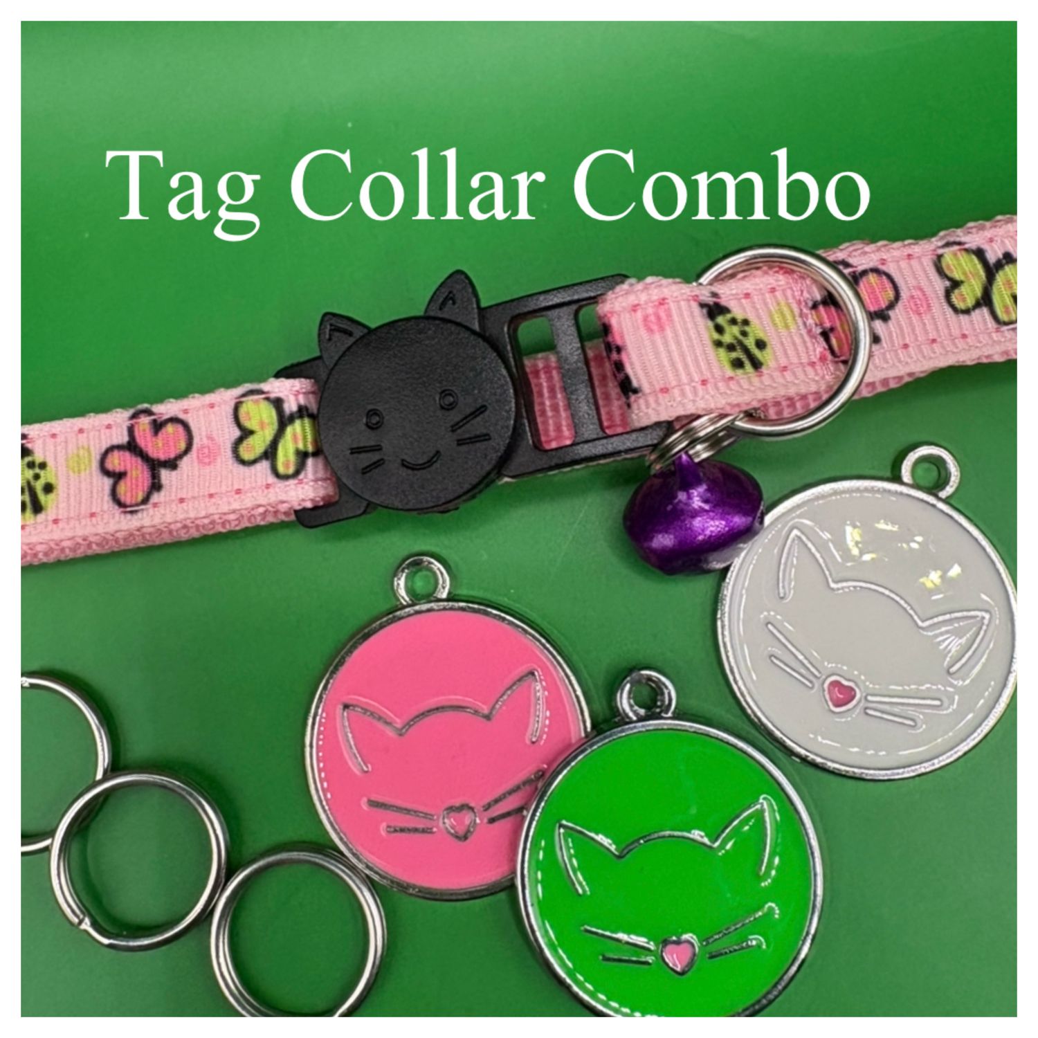 Deluxe Whiskers Tag &amp; Collar Combo