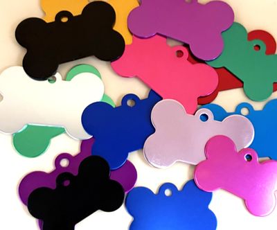 Classic Bone Tag - 10 Colour choices