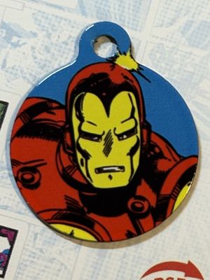 Iron Man - Marvel Comics Pet Tag - Fully Licensed