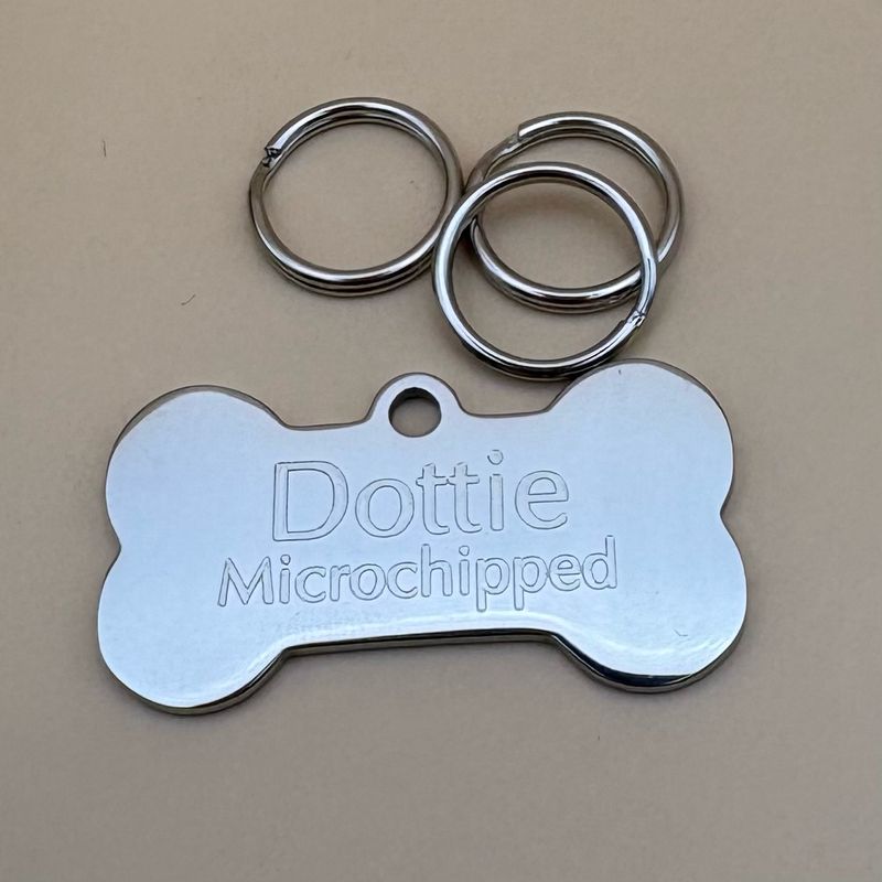 Polished Stainless Steel Medium Bone