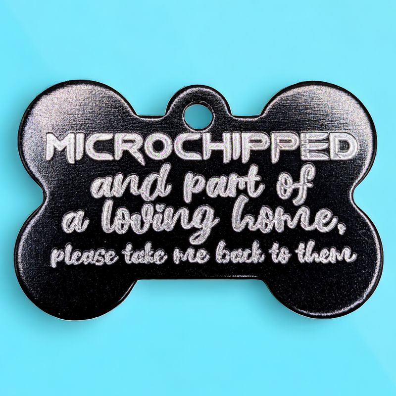 Microchipped Large Bone - 4 Colours - 2 for £12