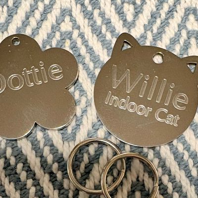 CAT Ears Stainless Steel Tag £7.99