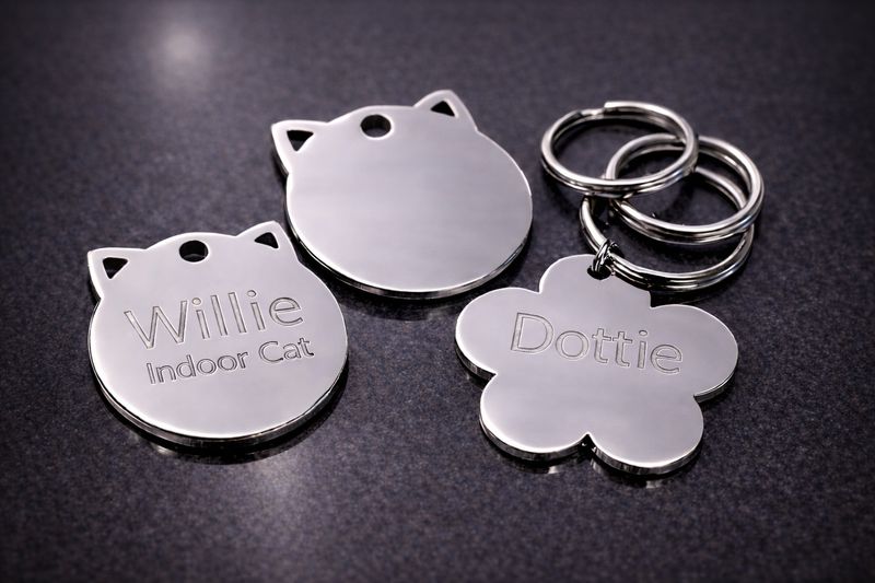 CAT Ears Stainless Steel Tag £7.99