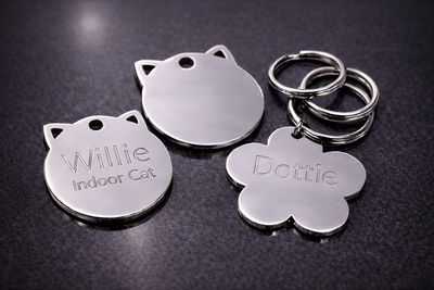 CAT Ears Stainless Steel Tag £7.99