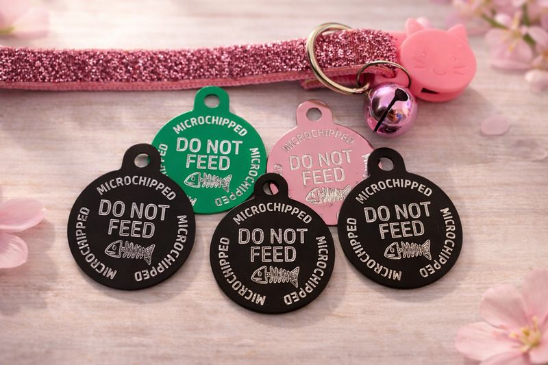 Do Not Feed Design Small Circle - 25mm Small Tag - 3 COLOURS!