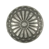 12 Pieces Cactus Flower Metal Shank Buttons. 20mm (3/4 inch) (Gray Silver)