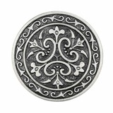 12 Pieces Celtic Flowers Metal Shank Buttons. 23mm (7/8 inch) (Antique Silver)