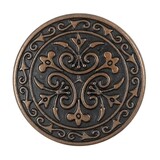 12 Pieces Celtic Flowers Metal Shank Buttons. 23mm (7/8 inch) (Antique Copper)