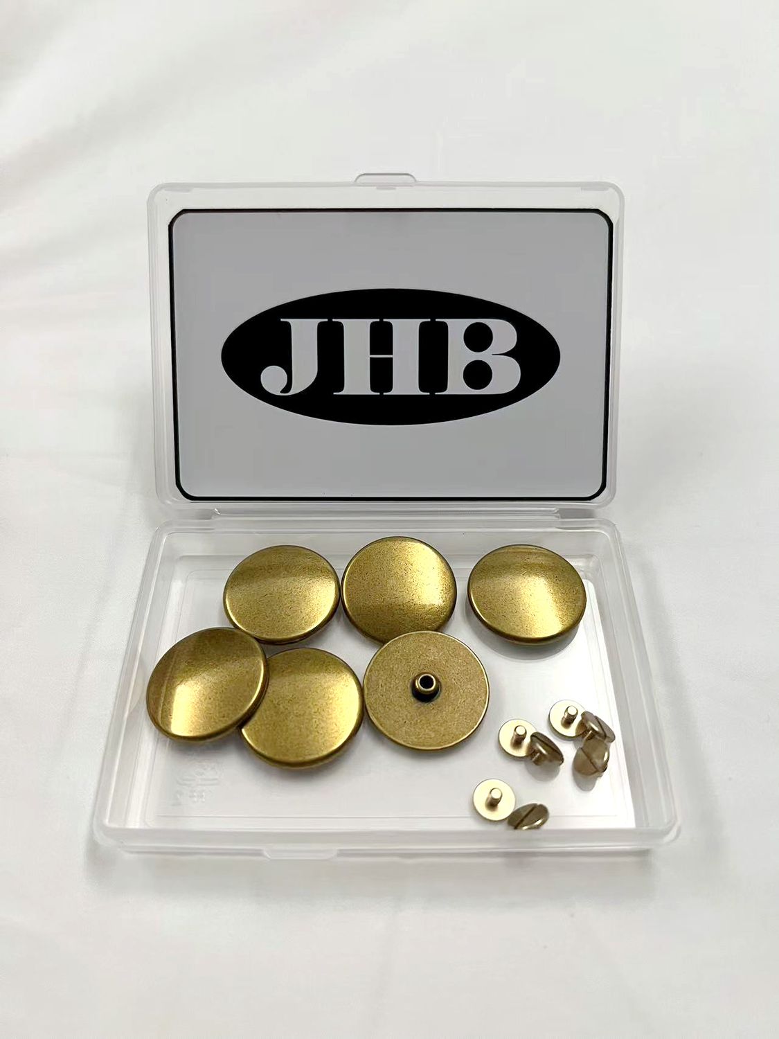 JHB Brass Metal Rivet. 6 Pieces. 23mm