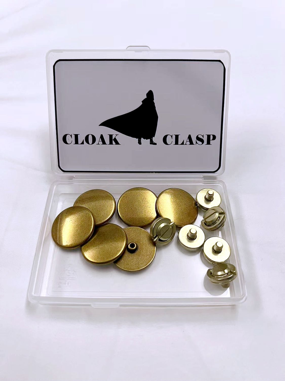 Cloak Clasp Brass Metal Rivet. 6 Pieces. 23mm