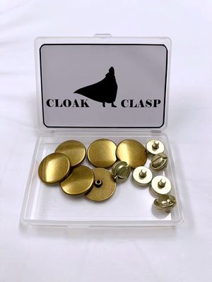 Cloak Clasp Brass Metal Rivet. 6 Pieces. 23mm