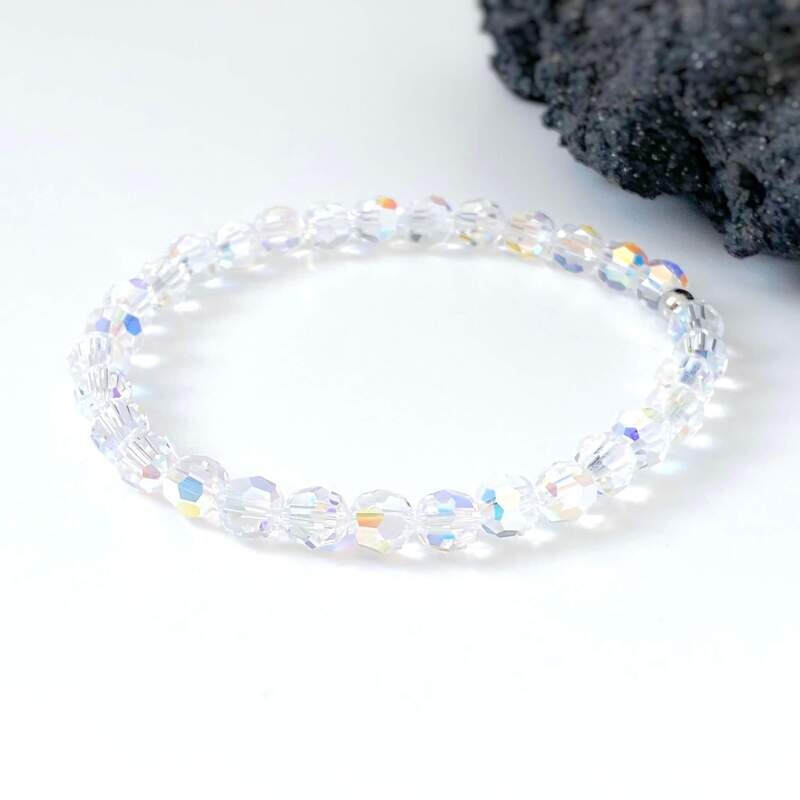 Schimmer Kristall Armband - Pur