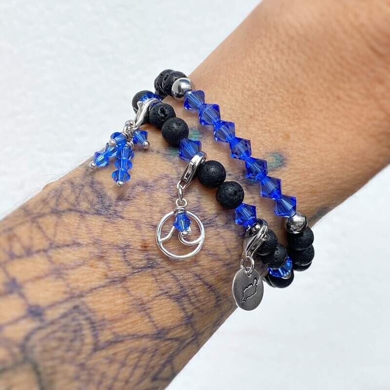 Meeresblau Armband Set