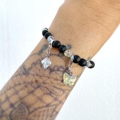 Schimmer Kristall Schmetterling Charm