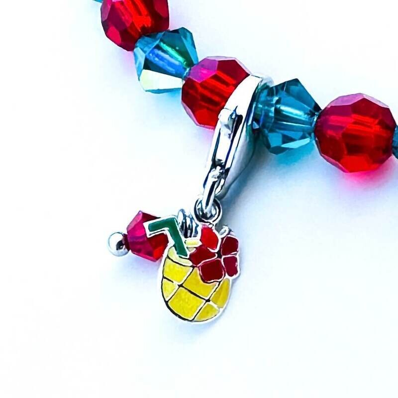 Filigraner Cocktail Charm - silber