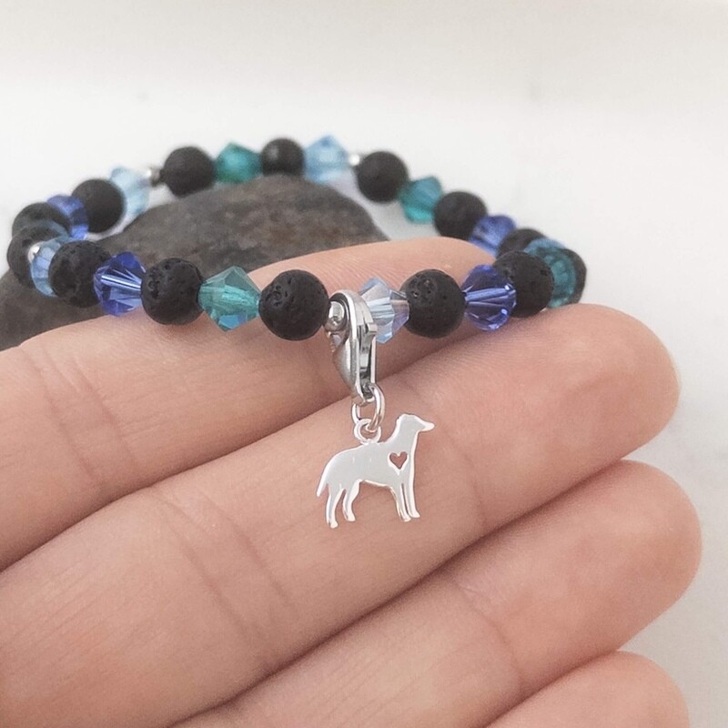 Hund Charm - silber