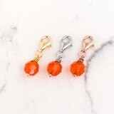 Orange XL Kristall - Charm