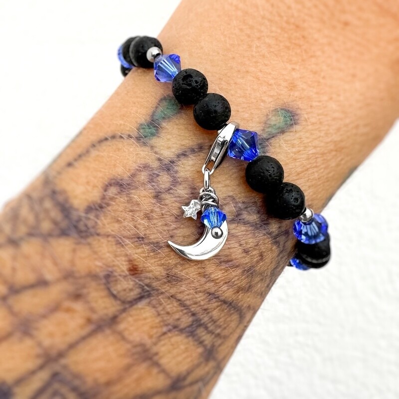 Mond Charm - silber