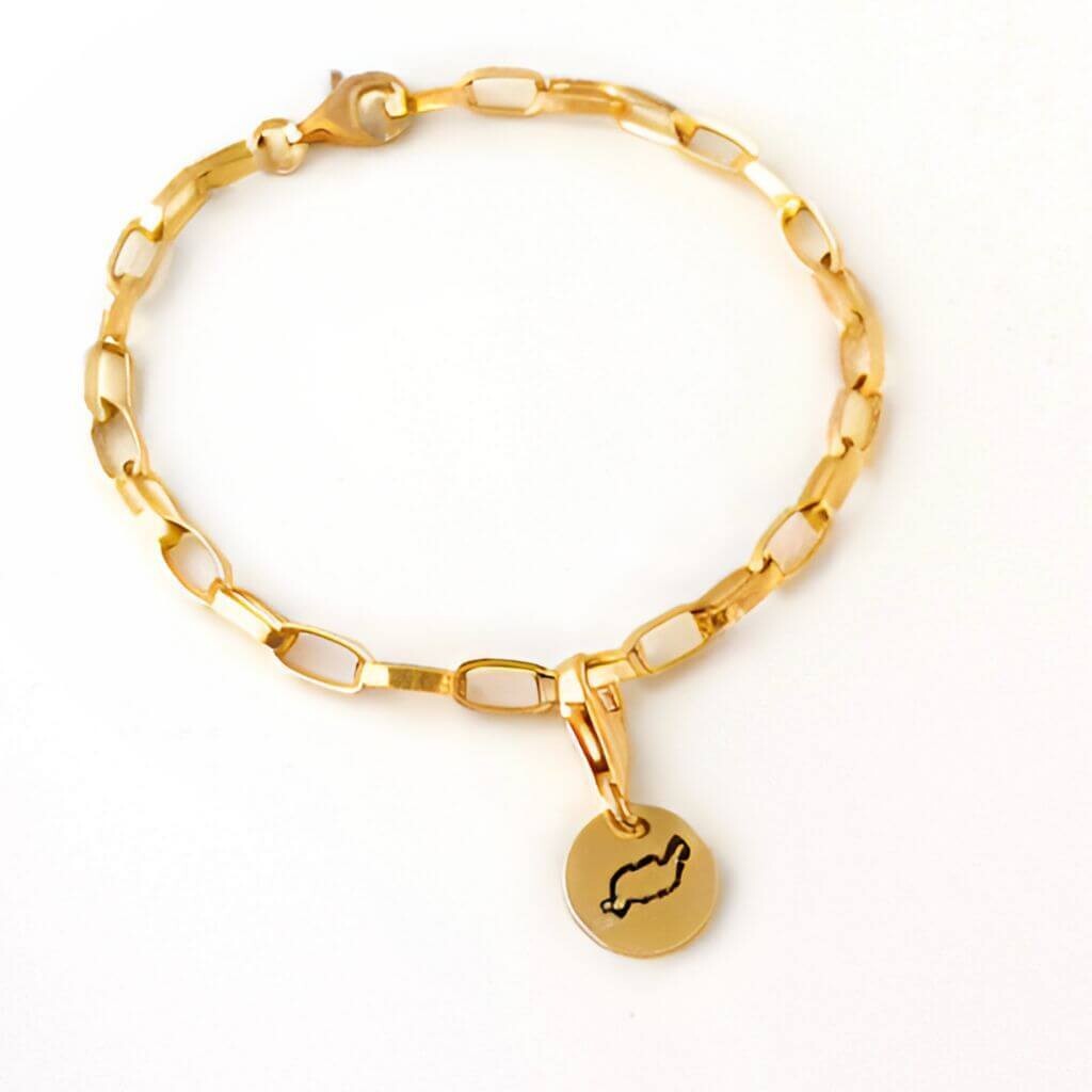Gold Armkettchen inklusive Lanzarote Charm