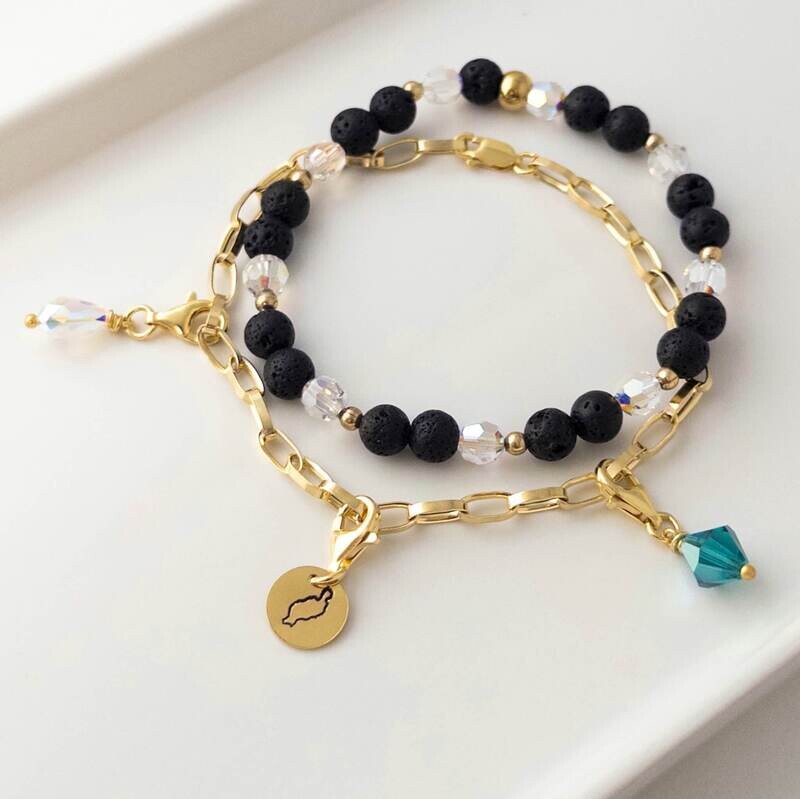 Gold Armkettchen inklusive Lanzarote Charm