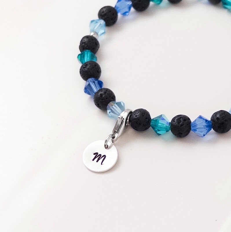 Buchstaben Charm - silber