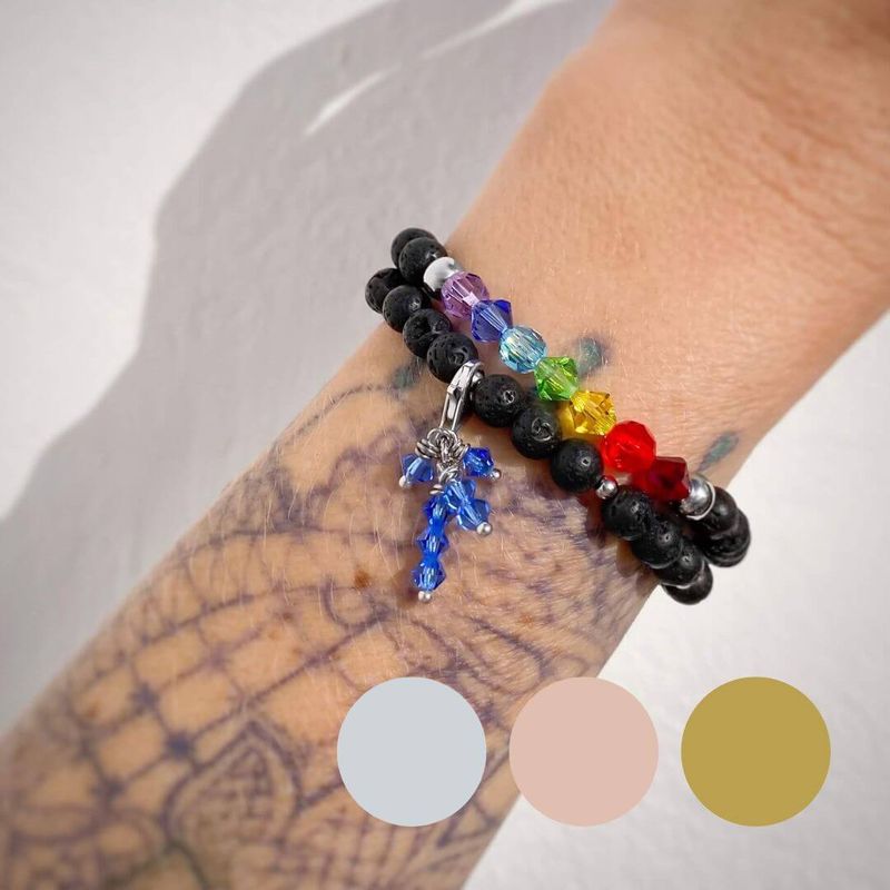 Meeresblau Funkel Charm - Mini Kristalle