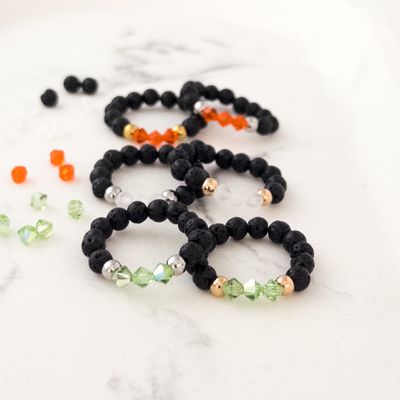 Elastische Lava Ringe
