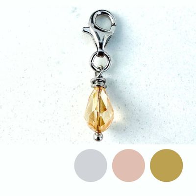 Sonnengeküsst Kristall Tropfen Charm