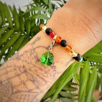 El Golfo Grün Glücksklee Charm