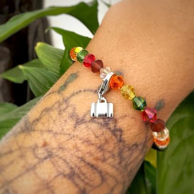 Koffer Charm - silber