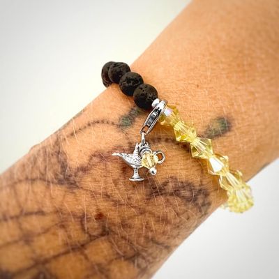 Wunderlampe Charm - silber