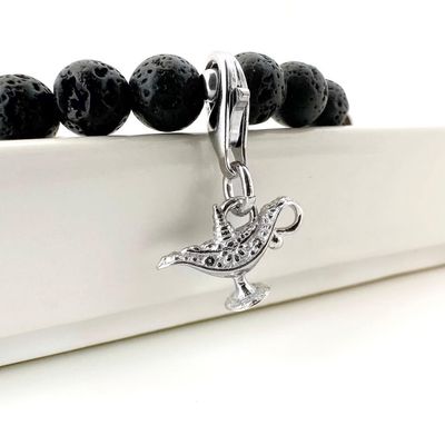 Wunderlampe Charm - silber