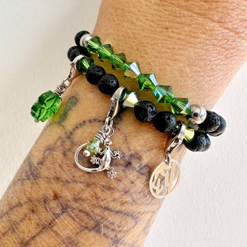 El Golfo Grün Armband Set