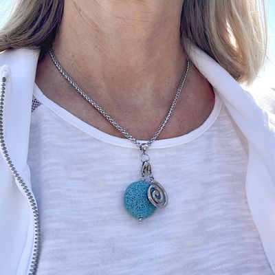 Weizen Charm Kette 50 cm - Edelstahl