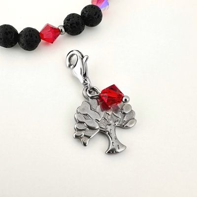 Lebensbaum Charm + Kristall