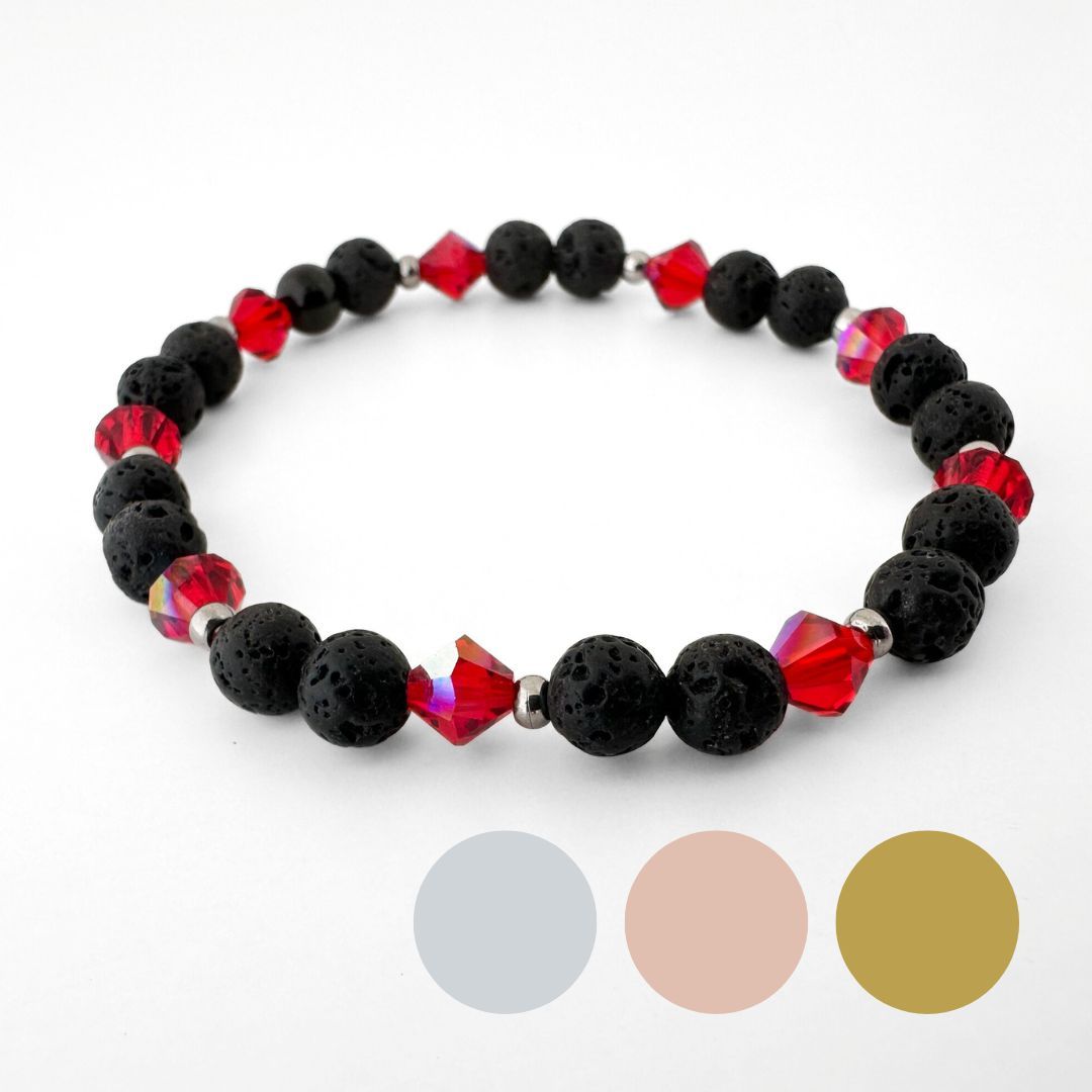 Hibiskus Rot Charm Armband