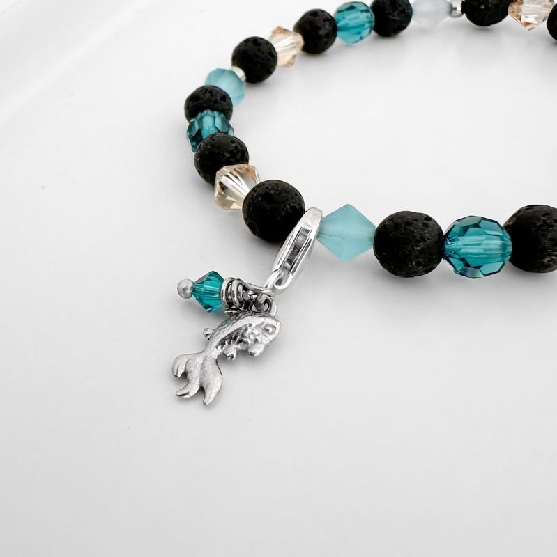 Fisch Charm - silber