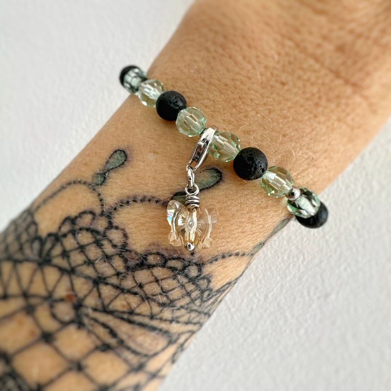 Sonnengeküsst Kristall Schmetterling Charm