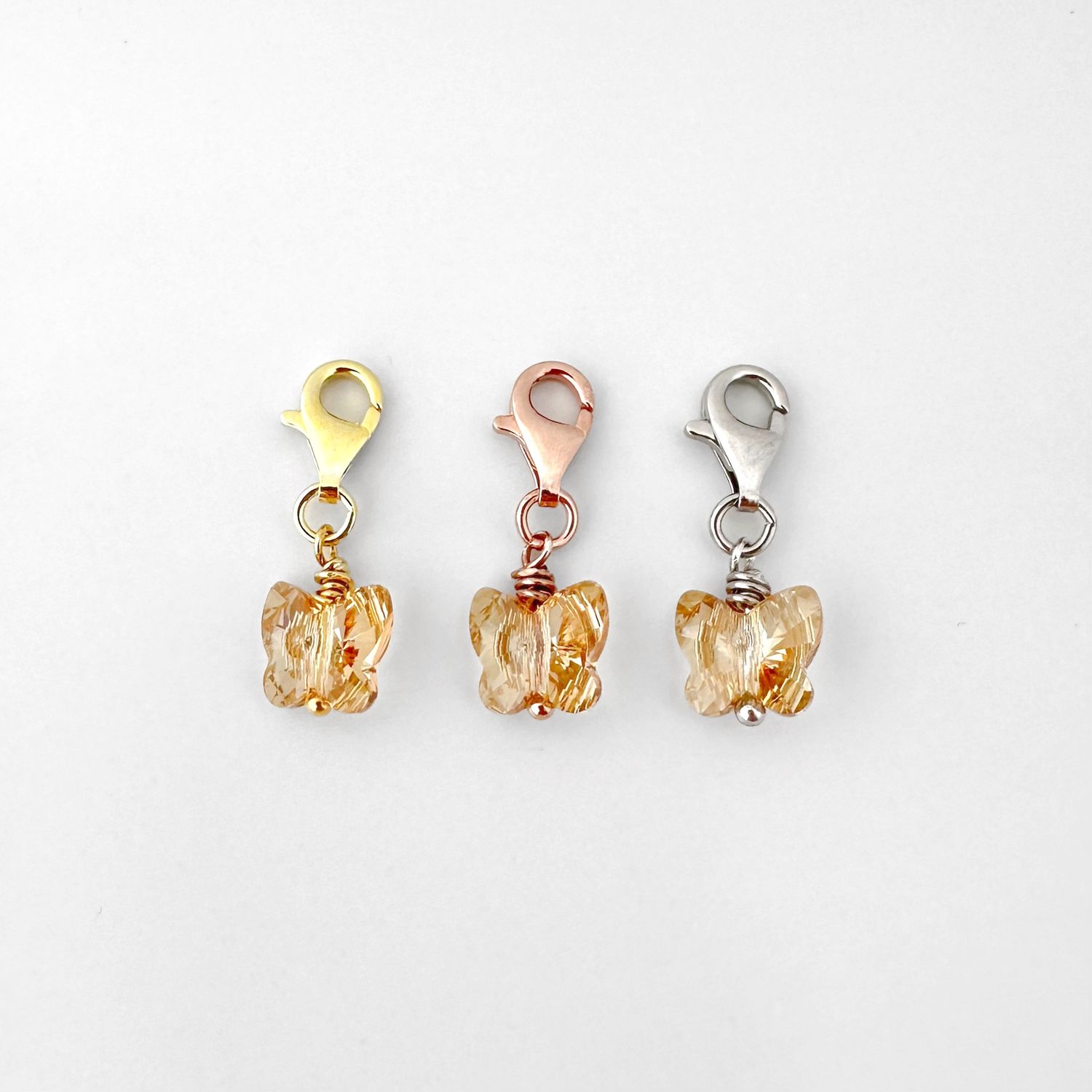 Sonnengeküsst Kristall Schmetterling Charm